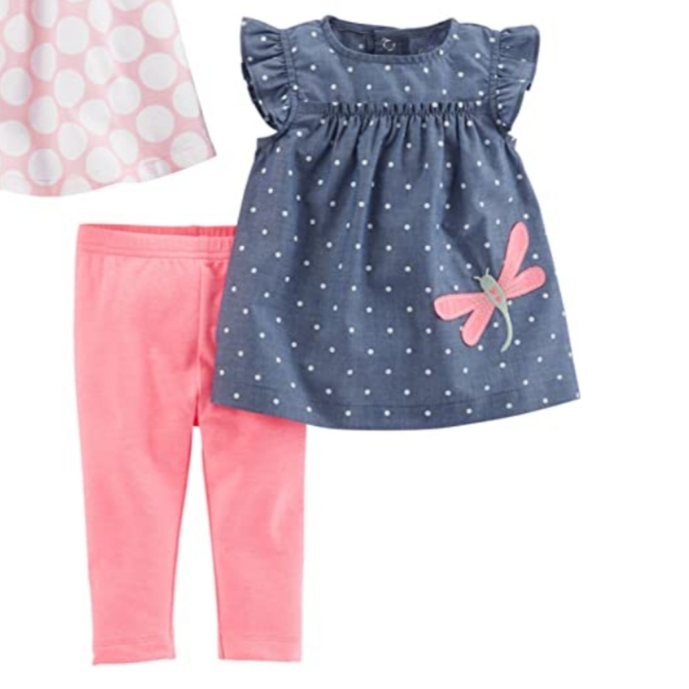 Carter's 0-3M simple joys 2-pc Blouse w/Leggings